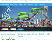 Tablet Screenshot of hotelriminibeach.com